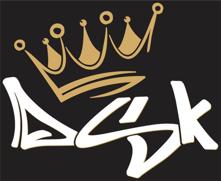 DSK Initials Logo Sticker - 250mm - Image 1